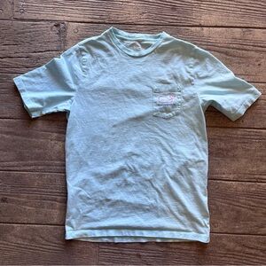 Vineyard Vines Girl Light Blue T-Shirt with Logo